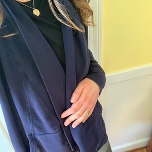 Navy active wear cardigan